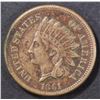 Image 1 : 1861 INDIAN CENT  VF/XF
