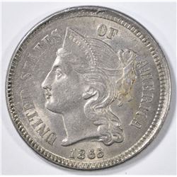 1865 3-CENT NICKEL  CH BU