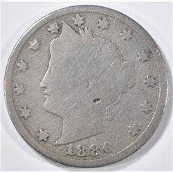 1886 LIBERTY NICKEL  G-VG