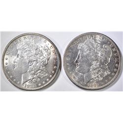 1883 & 81-S MORGAN DOLLARS BU