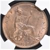 Image 3 : 1887 G. BRITAIN ½ PENCE, NGC MS-64 RB