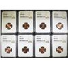 Image 1 : (8) LINCOLN CENTS NGC MS-67 RD