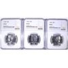 Image 1 : 3-1964 KENNEDY HALF DOLLARS, NGC PF-67