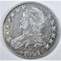 1821 BUST HALF DOLLAR, AU