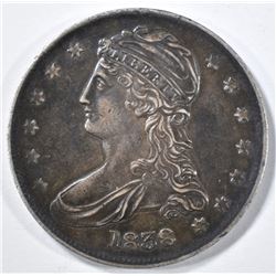 1838 REEDED EDGE BUST HALF AU/BU