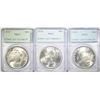 Image 1 : 3 PEACE DOLLAR PCGS GRADED LOT: