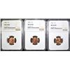 Image 1 : 3 - 1961 LINCOLN CENTS NGC MS66RD