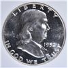 Image 2 : 1952 FRANKLIN HALF DOLLAR, OBCS SUPERB GEM PROOF