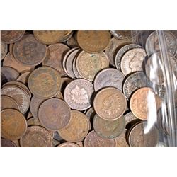 100-MIXED DATE CIRC INDIAN HEAD CENTS