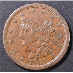 1851 HALF CENT XF