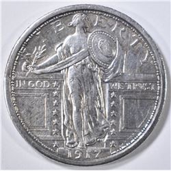 1917 T-1 STANDING LIBERTY QUARTER, AU
