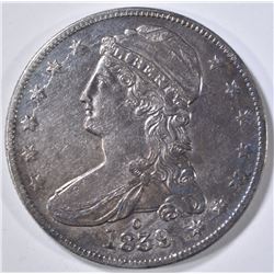 1839-O BUST HALF DOLLAR, CH AU