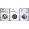 Image 1 : 3-1964 KENNEDY HALF DOLLARS, NGC PF-67