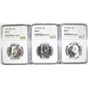 Image 1 : 3-1966 SMS KENNEDY HALF DOLLARS, NGC MS-67