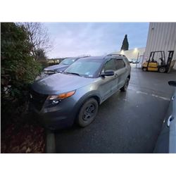2013 FORD EXPLORER AWD, 4DR SUV, GREY, VIN # 1FM5K8ARXDGA09308