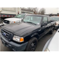 2008 FORD RANGER, 4DRPU, BLACK, GAS, AUTOMATIC, VIN#1FTZR44U68PA71403, 272,265KMS, TH,AC,OOP, 2 OOP
