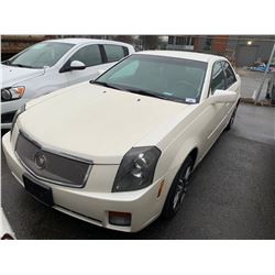 2006 CADILLAC CTS, PEARL, 4DRSD, GAS, AUTOMATIC, VIN# 1G6DP577260158154, 204,760KMS, OOC