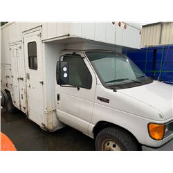 2005 FORD E450, WHITE, SERVICE VAN, DIESEL, AUTOMATIC, VIN#1FDXE45P95HB04259, 111,455KMS, *WILL NOT