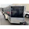 Image 1 : 2009 HAULMARK BOX TRAILER APPROX 15FT, BLACK , VIN # 16HPB12209U061715