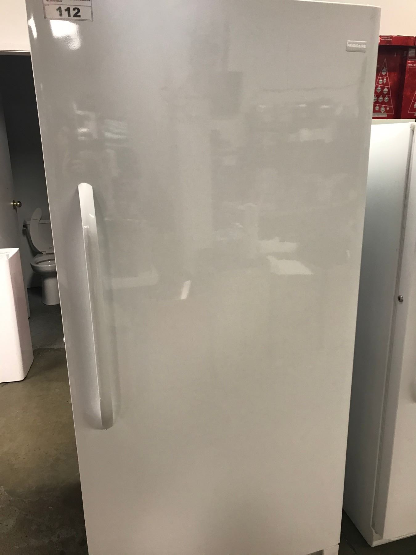 NEW FRIGIDAIRE UPRIGHT FREEZER MODEL FFFH20F2QWF (COSMETIC DAMAGE LEFT