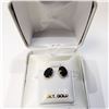 Image 3 : 10K SAPPHIRE (2.2CT) EARRINGS