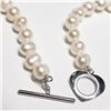 Image 2 : SILVER FRESH WATER PEARL 18" NECKLACE