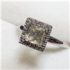 Image 2 : 14K COLOR CHANGING SULTANITE (1CT) DIAMOND(0.1CT) RING