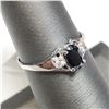 Image 2 : 10K SAPPHIRE(0.4CT) DIAMOND (0.05CT) RING