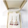 Image 2 : 18K BURMA RUBY(1.5CT) EARRINGS