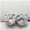 Image 1 : 14K DIAMOND (1.6CT) EARRINGS