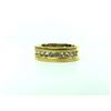 Image 3 : GOLD COLOUR TITANIUM STEEL RING WITH 9 CUBIC ZIRCONIUMS, SIZE 10, JEWELRY BOX NOT INCLUDED