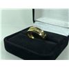 Image 2 : GOLD COLOUR TITANIUM STEEL RING WITH 9 CUBIC ZIRCONIUMS, SIZE 7, JEWELRY BOX NOT INCLUDED