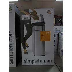 SIMPLE HUMAN 30 LITRE TRASH / RECYCLE CONTAINER