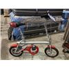 Image 1 : RED & CHROME FOLDING ELECTRIC CITY BICYCLE