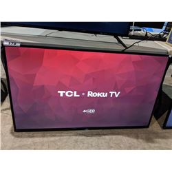 55" TCL 4K HDR UHD 4 SERIES ROKU SMART TV (MODEL 55S425-CA) *NO REMOTE*