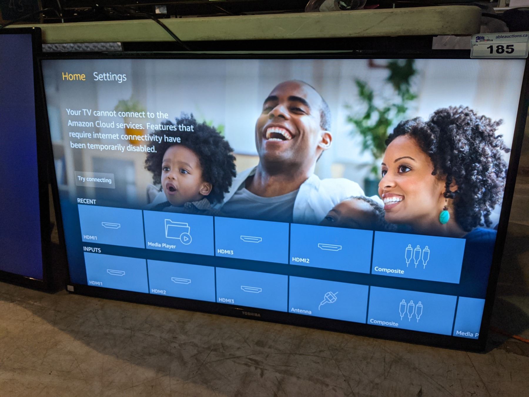 50" TOSHIBA 4K HDR UHD FIRE EDITION SMART TV (MODEL 50LF621C19) *NO