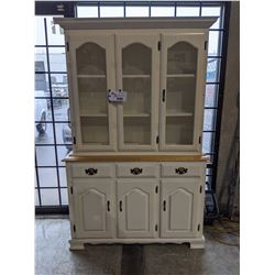 LIGHT WOOD BUFFET & HUTCH