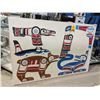 Image 1 : LARGE ABORIGINAL CANVAS PAINTING BY BEN HOLISTIE HAB 2007 WAGLISLA, BC "RAVEN, KILLER WHALE, BEAR,