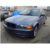 Image 1 : 2001 BLUE BMW 320I SEDAN, GASOLINE, VIN#WBAAV13481FT35075, 181898 KMS, RD, CD, PW, AW, PL, TW, AC,