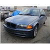 Image 1 : 2001 BLUE BMW 320I SEDAN, GASOLINE, VIN#WBAAV13481FT35075, 181898 KMS, RD, CD, PW, AW, PL, TW, AC,