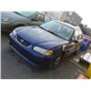 Image 2 : 2001 BLUE TOYOTA COROLLA CE SEDAN, GASOLINE, , VIN# 2T1BR12E21C847610, 192322 KMS,  RD,