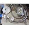 Image 2 : LOT OF MISC BUILDING ITEMS (ELECTRICAL CORD, BOOSTER CABLES, PLUMBING HOSES, ETC)