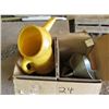 Image 1 : LOT OF MISC AUTOMOTIVE SUPPLIES (OIL FUNNELS, OIL JUGS, USED OIL, ETC)