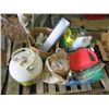 Image 1 : LOT OF MISC ITEMS (2 X HIP WADERS, PROPANE TANK, ETC)