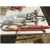 Image 1 : LOT OF SHOP SUPPLIES (WRENCHES, CLAMPS, TABLE CLAMPS, CROWBAR)