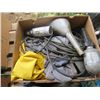 Image 2 : LOT OF MISC ITEMS ( SANDING DISCS, TACKLE BOX, TROUBLE LIGHTS)