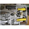 Image 8 : LOT OF SMALL TOOLS (SQUARE ONE MEASURE, LEVELER, TOOL KIT)  *MISSING HAMMER AND CUTTING BLADE*