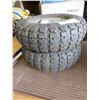 Image 1 : LOT OF 2 TIRES (4.10-3.50-4) *4 PR LOAD RANGE B MAX LOAD 400 LBS*