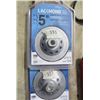 Image 2 : LOT OF 3 CUP WHEELS (2 X DOUBLE ROW, 5") *DRY DIAMOND CUP WHEEL*