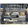 Image 2 : TOOL BOX (STANLEY) *INCLUDES ASSORTED TOOLS; HEAT GUN, WRENCHES, WIRE CHIMNEY BRUSH, ETC*